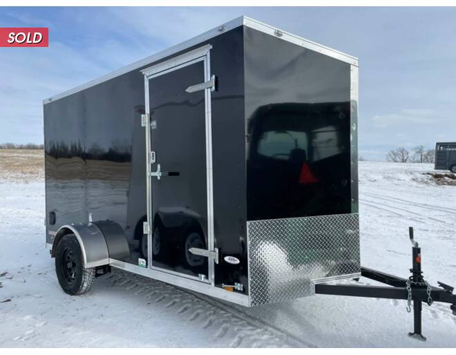 2021 Cargo Mate 6x12 V-Nose w/ Ramp Cargo Encl BP at Cooper Trailers, Inc STOCK# FD07603 Photo 3