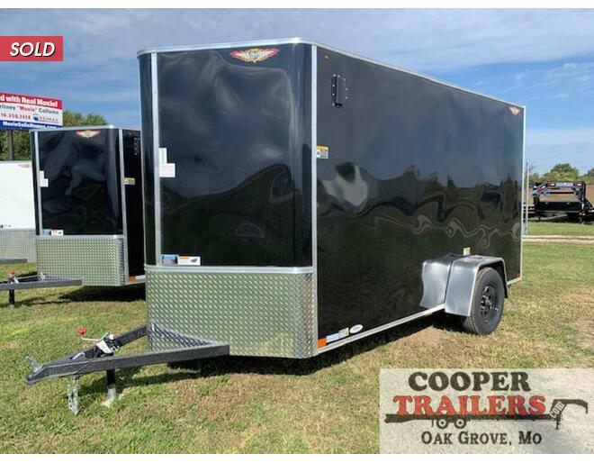 2021 H&H 6x12 V-Nose Cargo w/ Ramp Cargo Encl BP at Cooper Trailers, Inc STOCK# FD52370 Photo 2