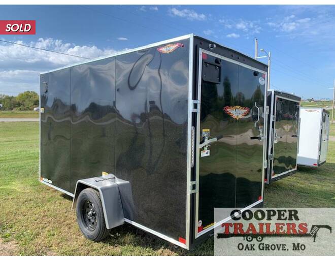 2021 H&H 6x12 V-Nose Cargo w/ Ramp Cargo Encl BP at Cooper Trailers, Inc STOCK# FD52370 Photo 3