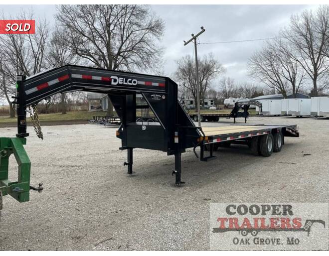 2022 Delco 24k Low-Pro GN 102x25 Flatbed GN at Cooper Trailers, Inc STOCK# GTA18507 Exterior Photo