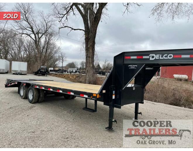 2022 Delco 24k Low-Pro GN 102x25 Flatbed GN at Cooper Trailers, Inc STOCK# GTA18507 Photo 2