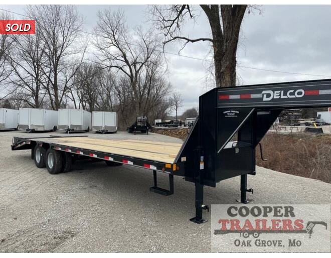 2022 Delco 24k Low-Pro Gooseneck 102x28 Flatbed GN at Cooper Trailers, Inc STOCK# GTB22268 Photo 2