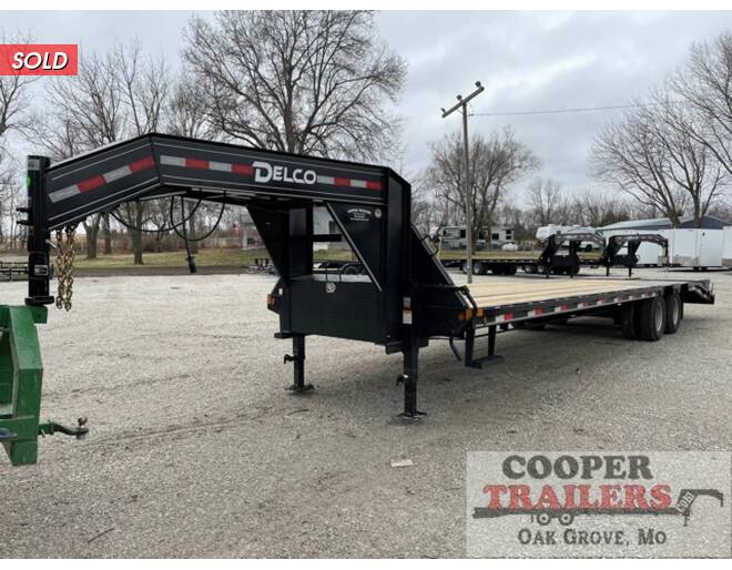 2022 Delco 24k Low-Pro GN 102x30 Flatbed GN at Cooper Trailers, Inc STOCK# GTC16596 Exterior Photo