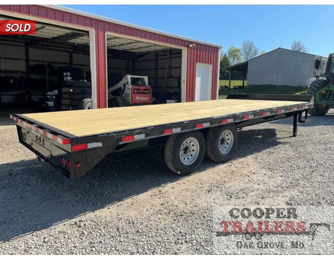2021 Delco 14k Deck Over 102X20 Flatbed BP at Cooper Trailers, Inc STOCK# GB15715 Photo 2