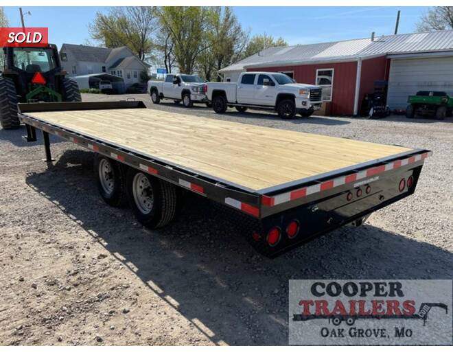 2021 Delco 14k Deck Over 102X20 Flatbed BP at Cooper Trailers, Inc STOCK# GB15715 Photo 4
