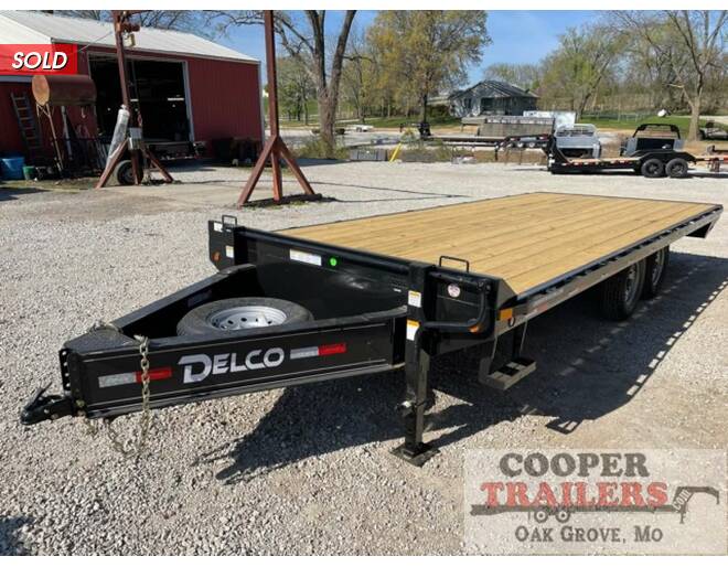 2021 Delco 14k Deck Over 102X20 Flatbed BP at Cooper Trailers, Inc STOCK# GB15715 Photo 5