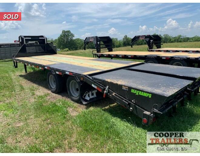 2021 Load Trail 22k Low-Pro GN 102x25 Flatbed GN at Cooper Trailers, Inc STOCK# GTA35479 Exterior Photo