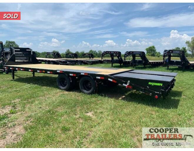 2021 Load Trail 22k Low-Pro GN 102x30 Flatbed GN at Cooper Trailers, Inc STOCK# GTC36258 Exterior Photo
