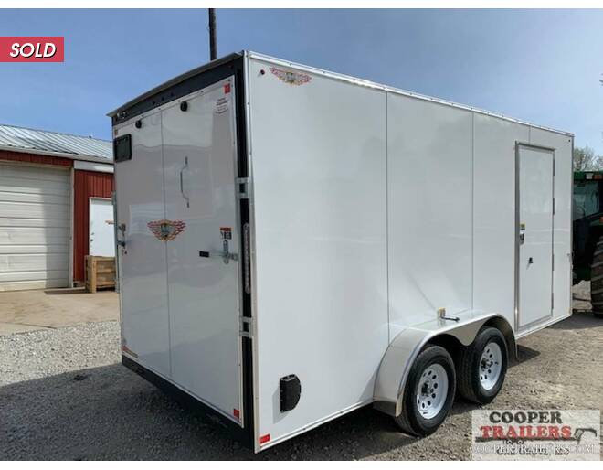 2020 H&H V-Nose Cargo 7x16 w/ Ramp 7' Tall Cargo Encl BP at Cooper Trailers, Inc STOCK# FH40391 Photo 2