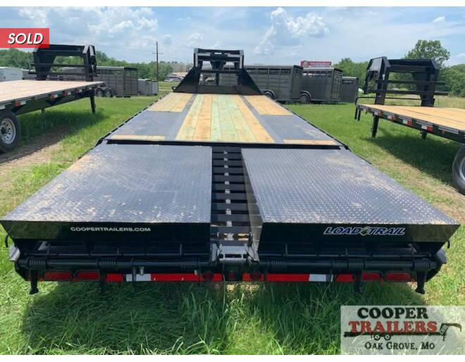2020 Load Trail 22k Low-Pro Gooseneck 102x25 w/ MAX Ramps Flatbed GN at Cooper Trailers, Inc STOCK# GTA10362 Photo 2