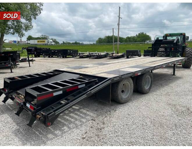 2021 Elite LowPro Gooseneck 102X25 Flatbed GN at Cooper Trailers, Inc STOCK# ZClay Photo 3
