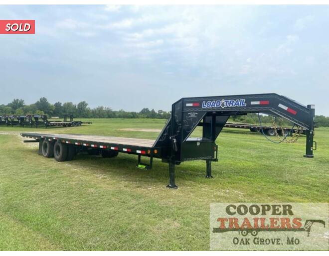 2021 Load Trail 25k Low-Pro Hyd. Dove GN 102X32 Flatbed GN at Cooper Trailers, Inc STOCK# GTH38472 Exterior Photo
