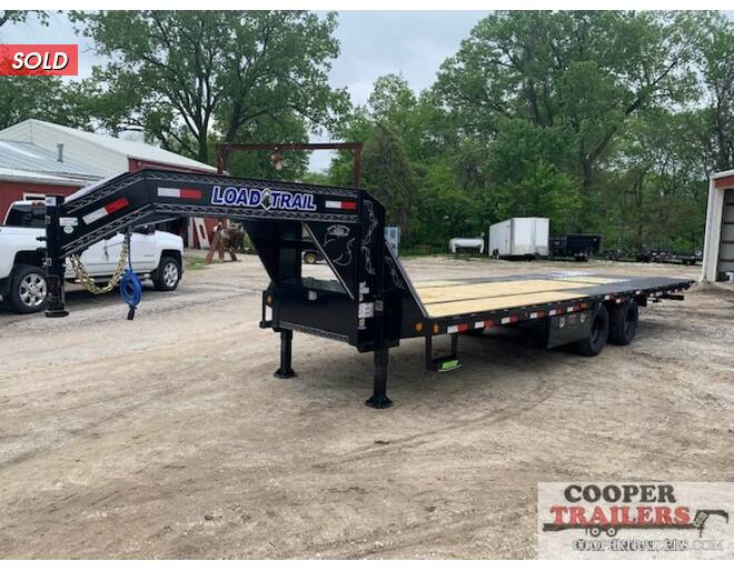 2020 Load Trail 24k Low-Pro GN 102x32 w/ Hyd. Dove & Jacks Flatbed GN at Cooper Trailers, Inc STOCK# GTH07316 Exterior Photo