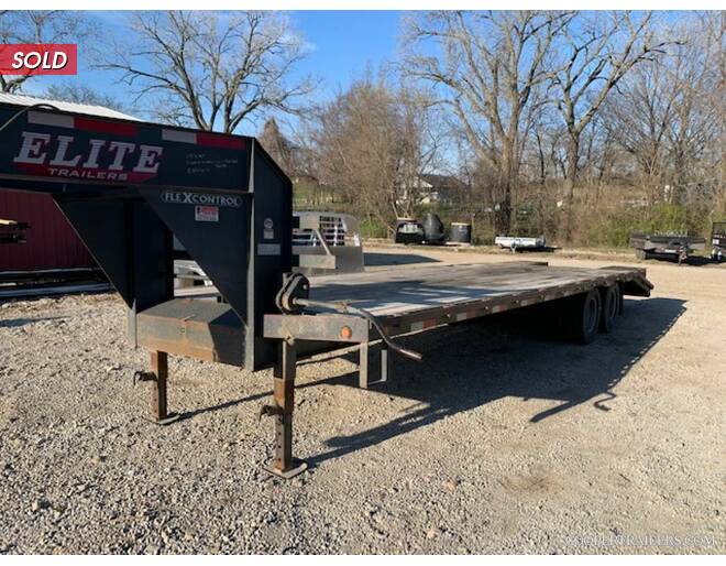 2015 Elite 22k GN Flatbed 102X28 w/ Pop-up Flatbed GN at Cooper Trailers, Inc STOCK# UGT30055 Exterior Photo