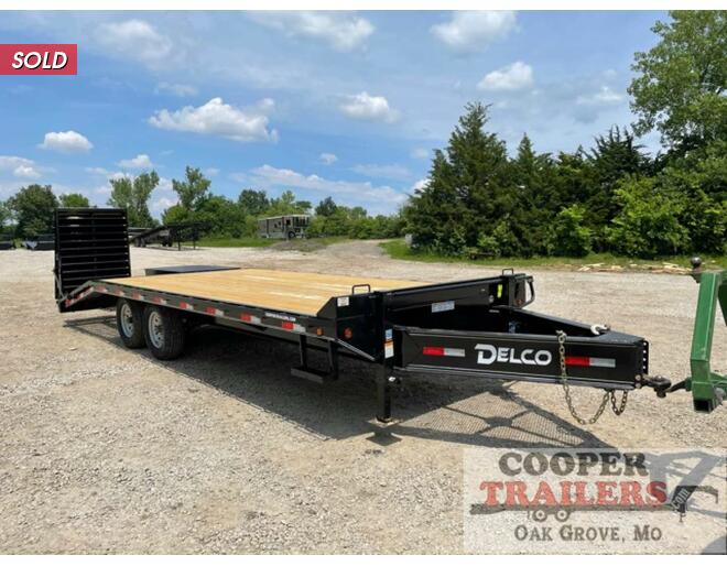 2021 Delco 14k Deck Over BP 102X22 Flatbed BP at Cooper Trailers, Inc STOCK# GM16595 Exterior Photo