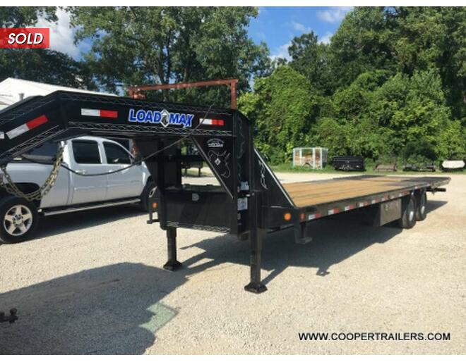 2021 Load Trail 22k Low-Pro Hydraulic Dove GN 102x32 Flatbed GN at Cooper Trailers, Inc STOCK# GTH38730 Exterior Photo