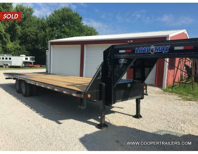2021 Load Trail 22k Low-Pro Hydraulic Dove GN 102x32 Flatbed GN at Cooper Trailers, Inc STOCK# GTH38730 Photo 2