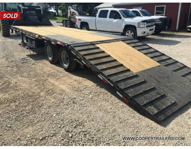 2021 Load Trail 22k Low-Pro Hydraulic Dove GN 102x32 Flatbed GN at Cooper Trailers, Inc STOCK# GTH38730 Photo 6