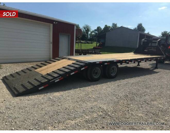 2021 Load Trail 22k Low-Pro Hydraulic Dove GN 102x32 Flatbed GN at Cooper Trailers, Inc STOCK# GTH38730 Photo 8
