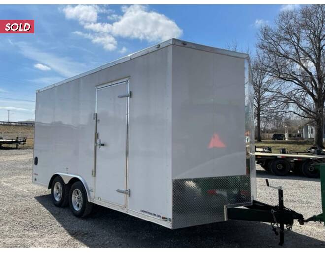 2022 Cargo Mate 8X16 V-Nose w/ Ramp Cargo Encl BP at Cooper Trailers, Inc STOCK# FH11948 Photo 2