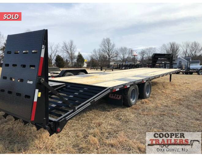 2021 Elite Elite GN Flatbed 102X25 Flatbed GN at Cooper Trailers, Inc STOCK# GTD30052 Photo 4