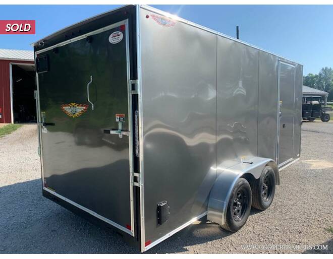 2020 H&H V-Nose Cargo 7x16 w/ Ramp Cargo Encl BP at Cooper Trailers, Inc STOCK# FH26594 Photo 3