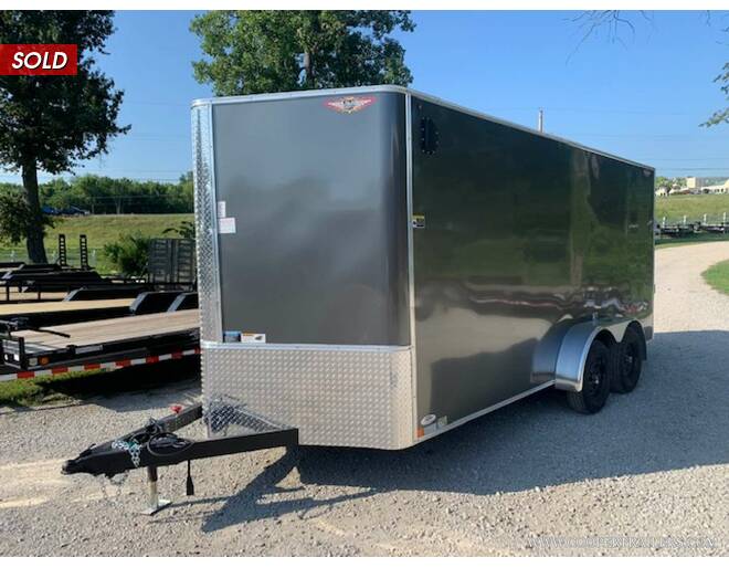 2020 H&H V-Nose Cargo 7x16 w/ Ramp Cargo Encl BP at Cooper Trailers, Inc STOCK# FH26594 Exterior Photo