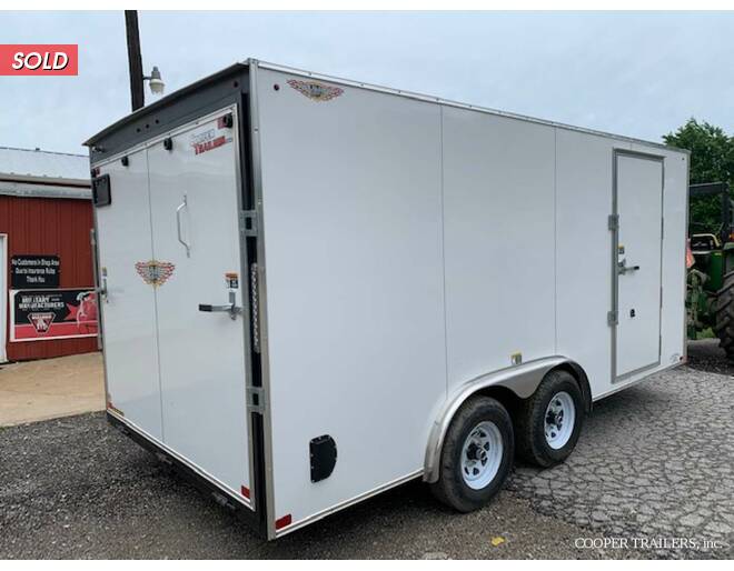 2021 H&H V-Nose 10K Cargo 8x16 w/ Ramp Cargo Encl BP at Cooper Trailers, Inc STOCK# FH48649 Photo 2