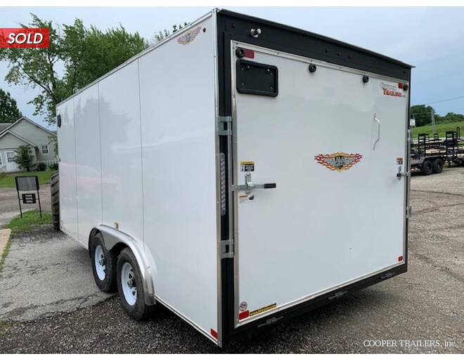 2021 H&H V-Nose 10K Cargo 8x16 w/ Ramp Cargo Encl BP at Cooper Trailers, Inc STOCK# FH48649 Photo 3