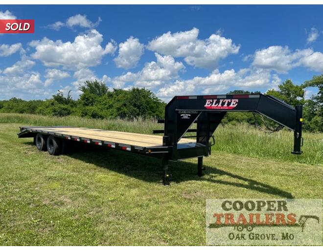 2021 Elite 22k Low-Pro Gooseneck 102x30 Flatbed GN at Cooper Trailers, Inc STOCK# GTC30929 Exterior Photo