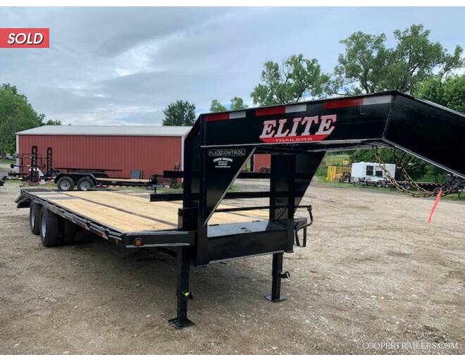 2021 Elite Elite GN Flatbed 102X25 Flatbed GN at Cooper Trailers, Inc STOCK# GTA30378 Exterior Photo
