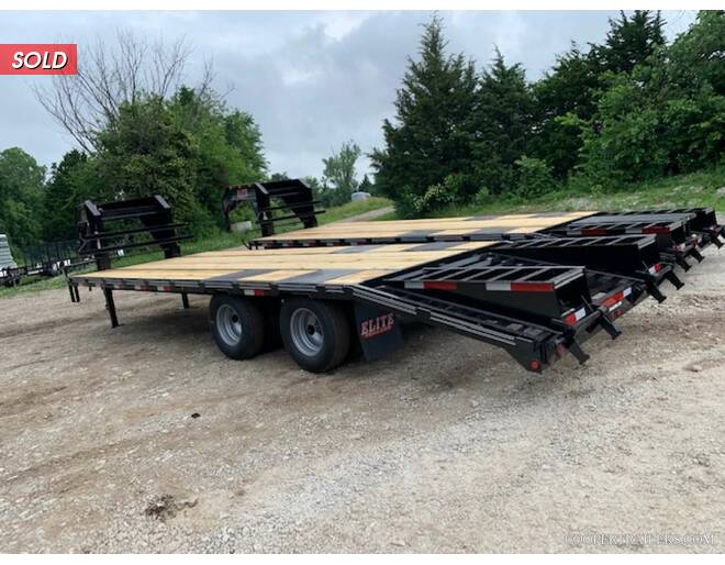 2021 Elite Elite GN Flatbed 102X25 Flatbed GN at Cooper Trailers, Inc STOCK# GTA30378 Photo 4
