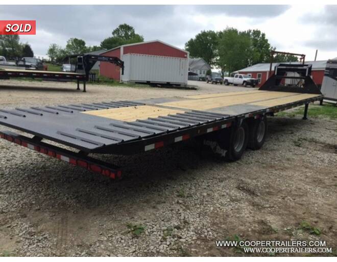 2021 Load Trail 25k Low-Pro Hyd. Dove GN 102x34 Flatbed GN at Cooper Trailers, Inc STOCK# GTJ39779 Photo 2