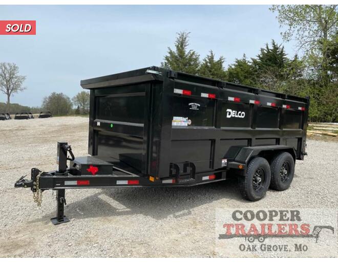 2022 Delco Low-Pro Dump 83X14 w/ 4' Sides Dump at Cooper Trailers, Inc STOCK# ED17502 Exterior Photo