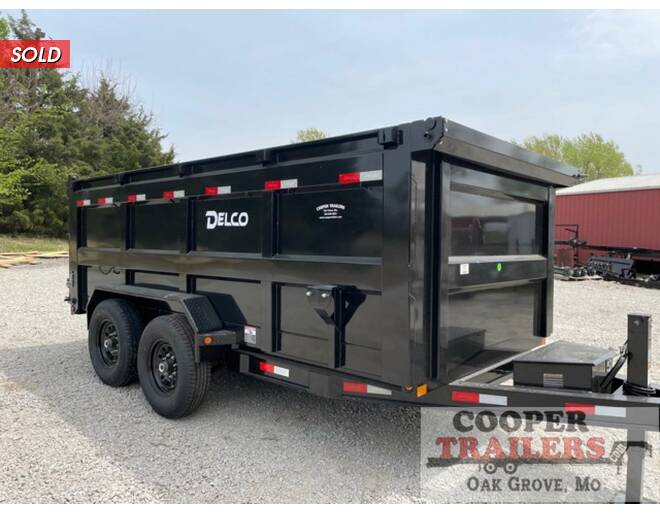 2022 Delco Low-Pro Dump 83X14 w/ 4' Sides Dump at Cooper Trailers, Inc STOCK# ED17502 Photo 2