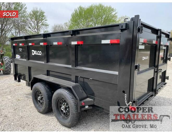 2022 Delco Low-Pro Dump 83X14 w/ 4' Sides Dump at Cooper Trailers, Inc STOCK# ED17502 Photo 4