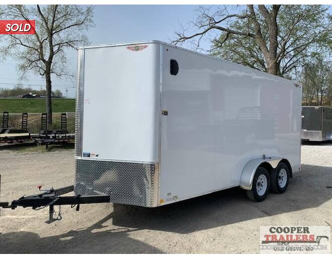 2020 H&H V-Nose Cargo 7x16 w/ Ramp  Cargo Encl BP at Cooper Trailers, Inc STOCK# FH40398 Exterior Photo