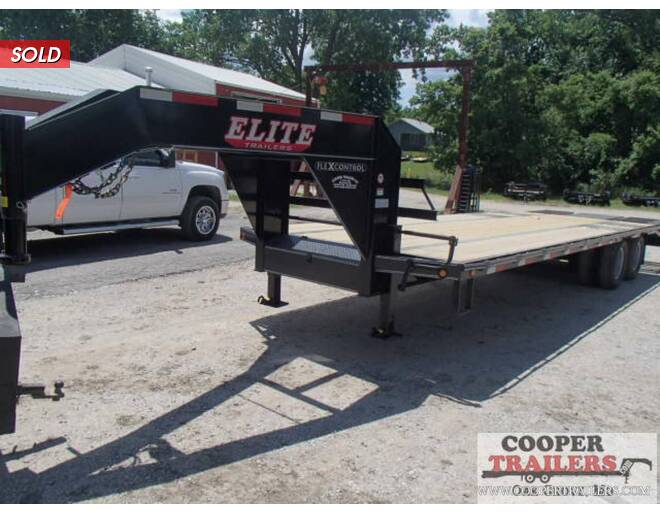 2021 Elite Elite GN Flatbed 102X25 Flatbed GN at Cooper Trailers, Inc STOCK# GTB30414 Photo 2