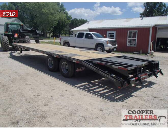 2021 Elite Elite GN Flatbed 102X25 Flatbed GN at Cooper Trailers, Inc STOCK# GTB30414 Photo 3