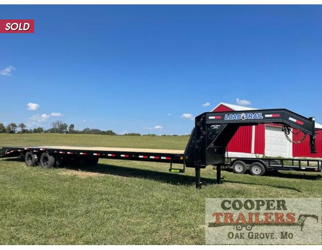2022 Load Trail 24k Low-Pro GN 102x35 Flatbed GN at Cooper Trailers, Inc STOCK# GTE47679 Exterior Photo