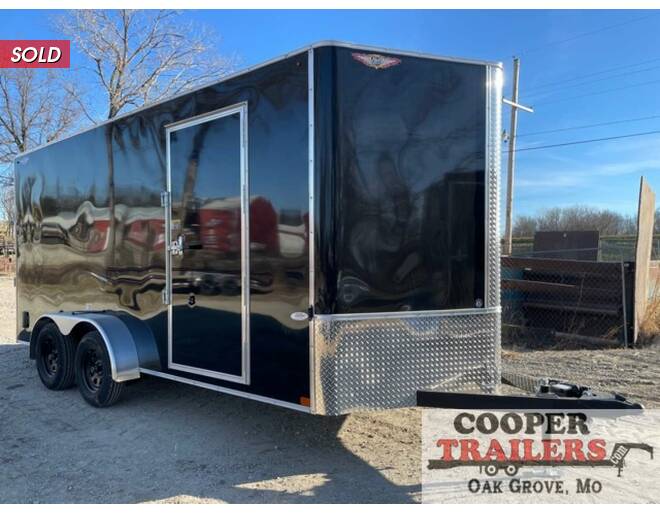 2021 H&H 7x16  V-Nose Cargo w/ Ramp Cargo Encl BP at Cooper Trailers, Inc STOCK# FH49893 Photo 3