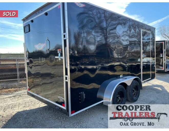2021 H&H 7x16  V-Nose Cargo w/ Ramp Cargo Encl BP at Cooper Trailers, Inc STOCK# FH49893 Exterior Photo