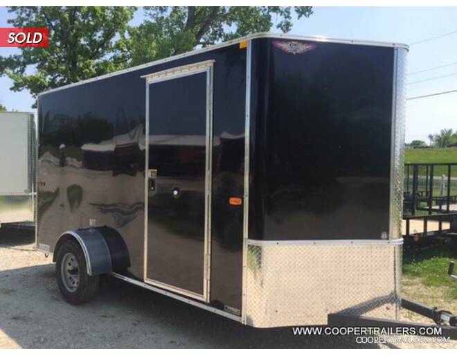 2020 H&H 6x12 V-Nose Cargo w/ Ramp Cargo Encl BP at Cooper Trailers, Inc STOCK# FD29177 Exterior Photo