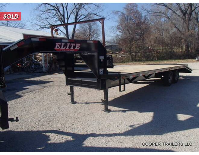 2024 Elite 14k GN Flatbed 102X25 Flatbed GN at Cooper Trailers, Inc STOCK# GT30391 Photo 2
