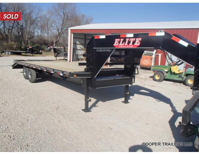 2024 Elite 14k GN Flatbed 102X25 Flatbed GN at Cooper Trailers, Inc STOCK# GT30391 Exterior Photo