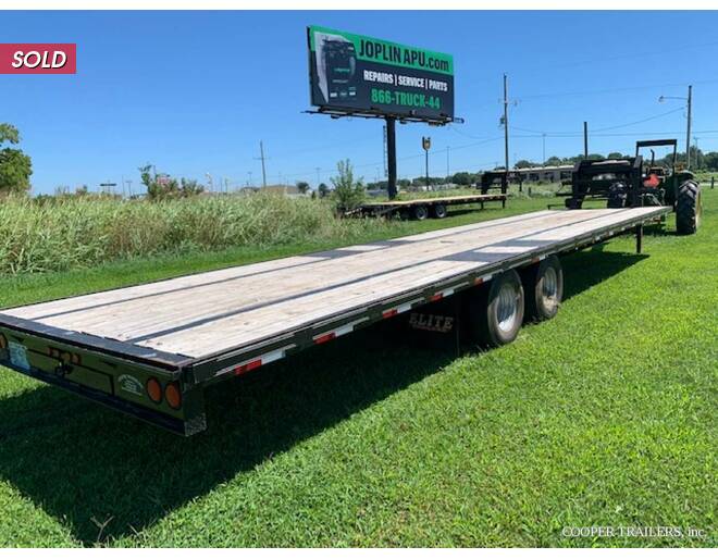 2017 Elite LowPro Gooseneck 102x35 Straight Deck  Flatbed GN at Cooper Trailers, Inc STOCK# ZConsignmentE Exterior Photo