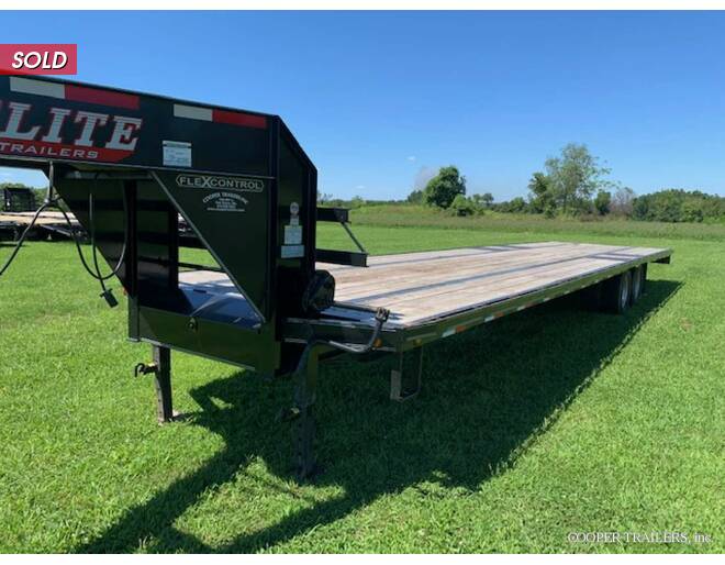2017 Elite LowPro Gooseneck 102x35 Straight Deck  Flatbed GN at Cooper Trailers, Inc STOCK# ZConsignmentE Photo 5