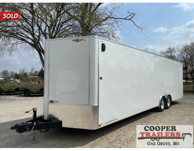 2023 H&H V-Nose 10k Cargo 101x28 w/ Ramp Cargo Encl BP at Cooper Trailers, Inc STOCK# FN85237 Exterior Photo