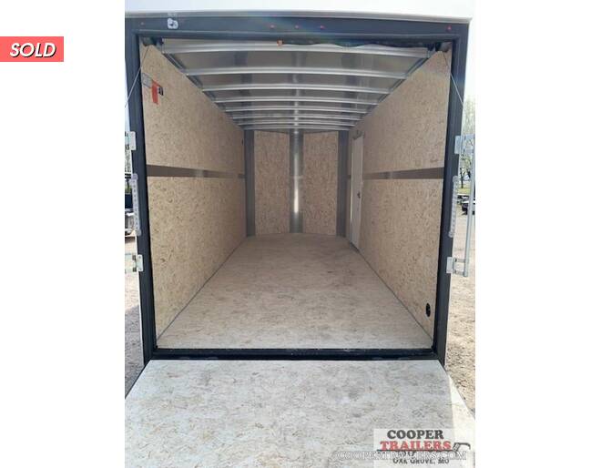2021 H&H 7x16  V-Nose Cargo w/ Ramp  Cargo Encl BP at Cooper Trailers, Inc STOCK# FH45669 Photo 4