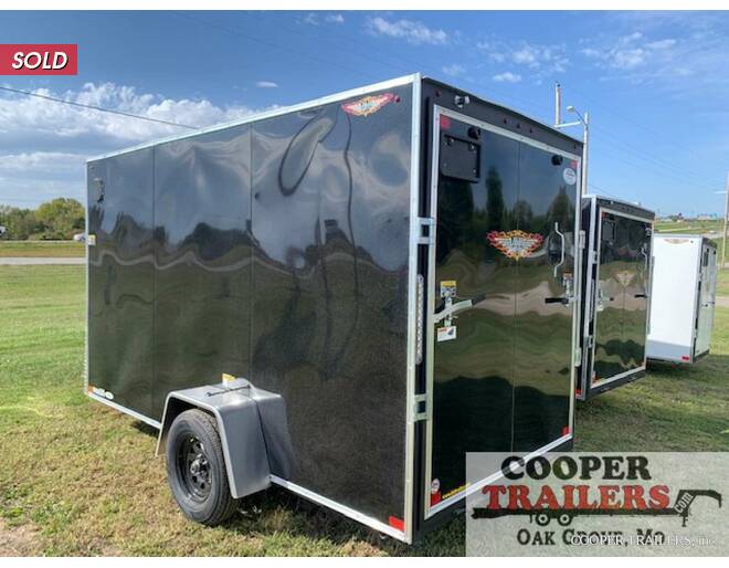 2021 H&H 6x12 V-Nose Cargo w/ Ramp Cargo Encl BP at Cooper Trailers, Inc STOCK# FD45792 Photo 2